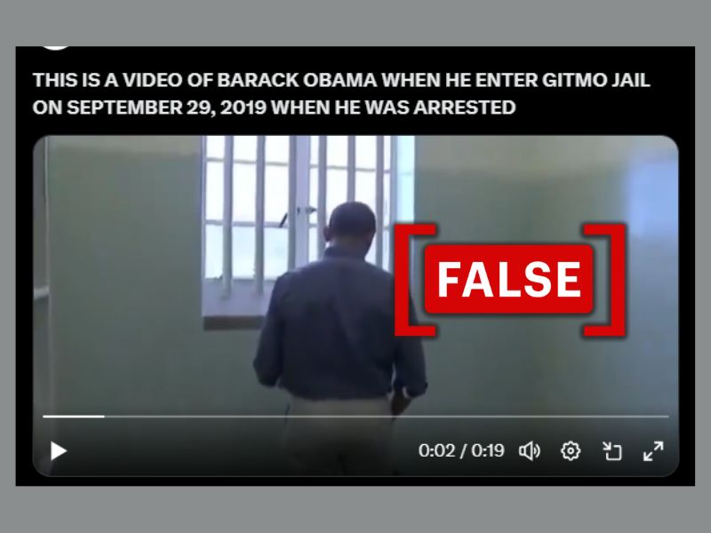 No, Obama wasn't arrested and held in Guantanamo Bay in 2019